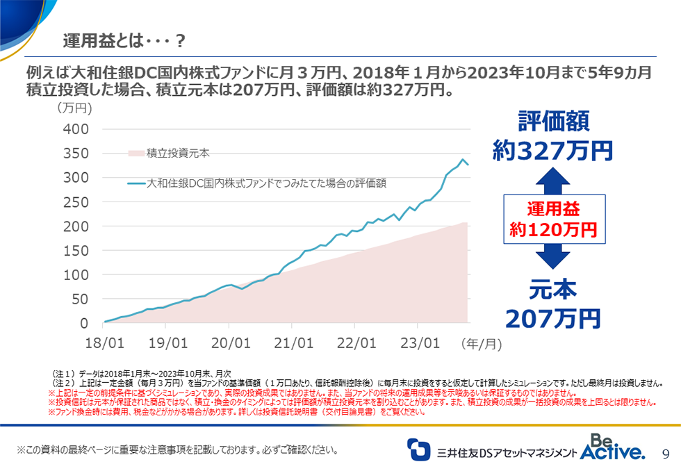 運用益とは・・・？