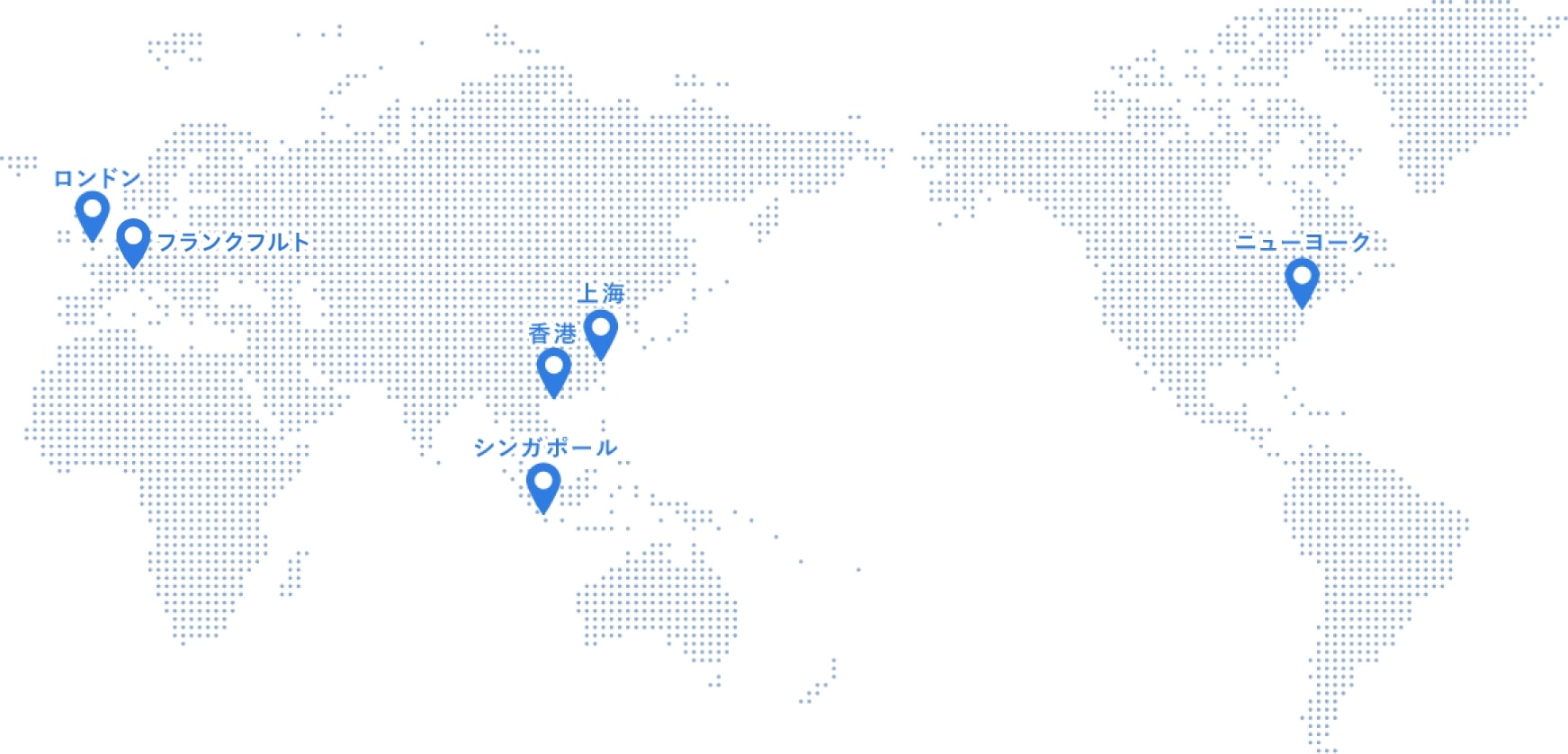 グローバルネットワークの世界地図